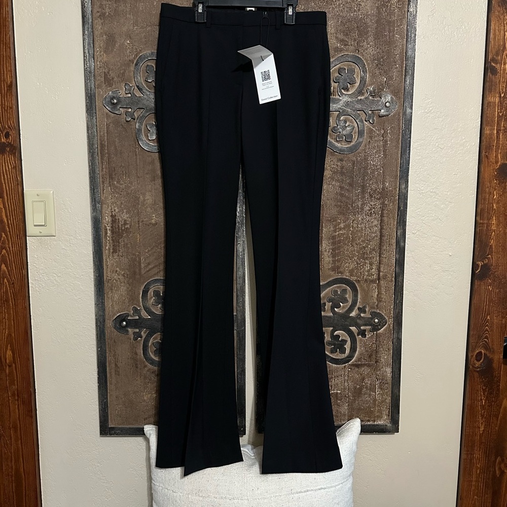 Theory Demitria 4 Black Book Cut Flare Pants